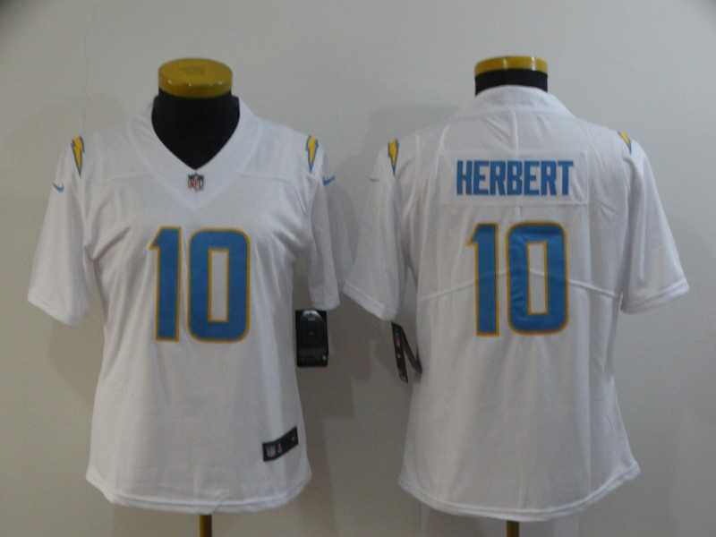 Women Nike Chargers 10 Justin Herbert White Vapor Untouchable Limited Jersey,We sell and wholesale Women Nike Chargers 10 Justin Herbert White Vapor Untouchable Limited Jersey on line form chian!